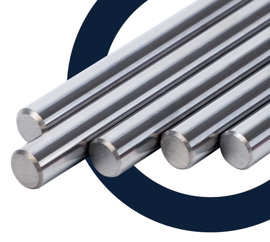 Chamfered carbide rods